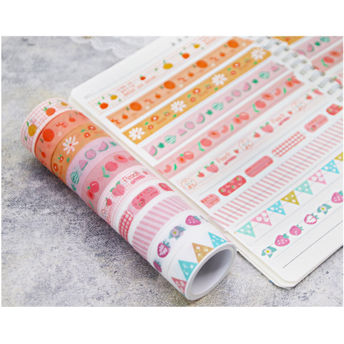 Cinta de dibuixos animats 60 Rolls Diy Decorative Stickers Box